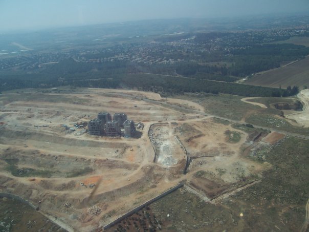 מבט מהאוויר על צור יצחק