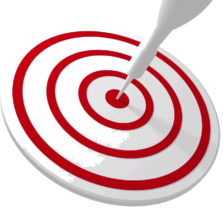 מטרה עם חץ תקוע במרכזה