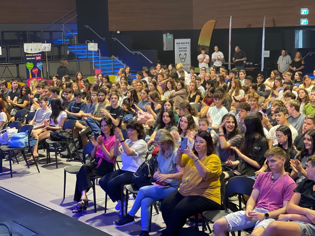 קהל המשתתפים ביריד המעורבות החברתית של דרום השרון