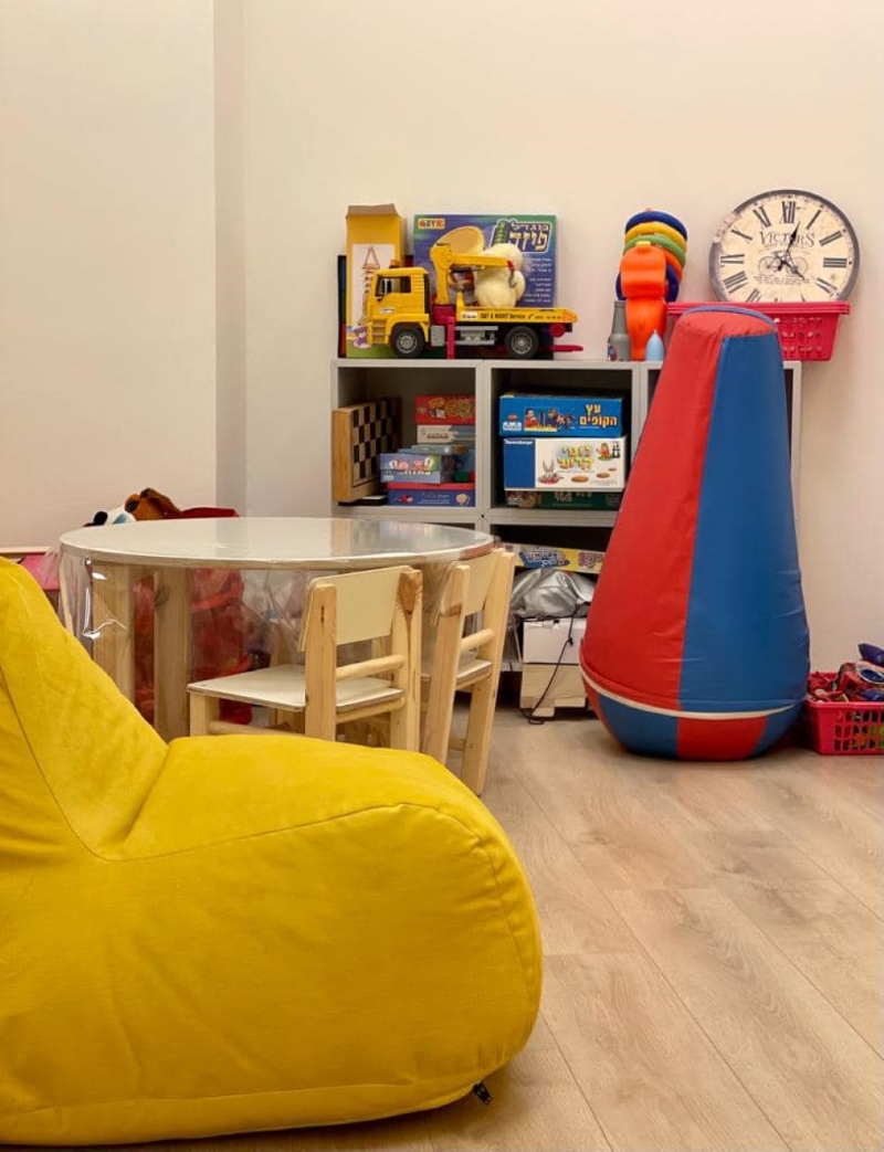 חדר טיפול משודרג לילדי המועצה במבנה השירות הפסיכולוגי החדש