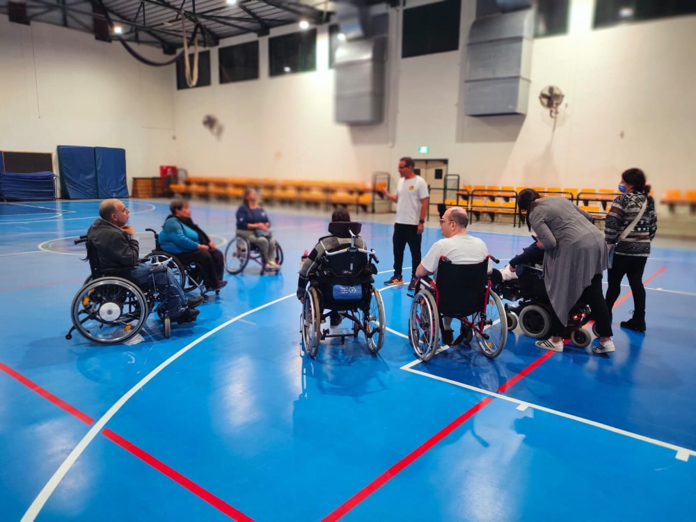 משתתפים בפעילת ספורט פראלימפי