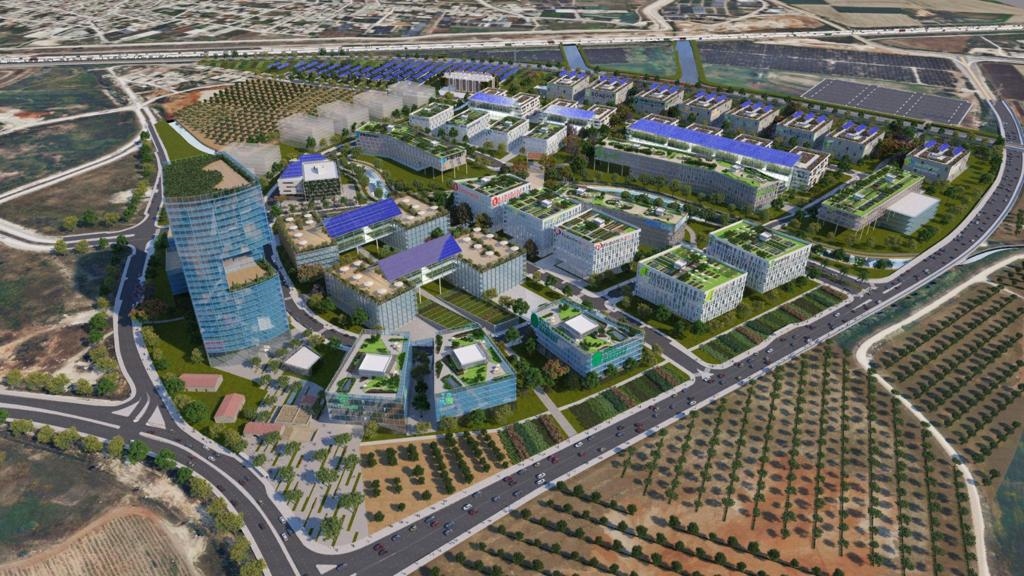 הדמייה של מתחם האקו פארק החדש המתוכנן בדרום השרון