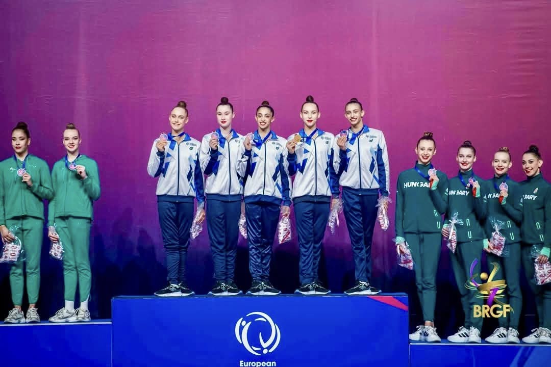 תמונת הנבחרת על הפודיום