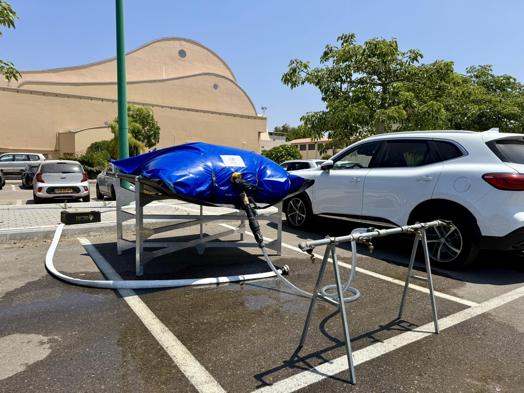 תמונות מהקפצת תרגול לתרחיש של נפילת טיל ביישוב