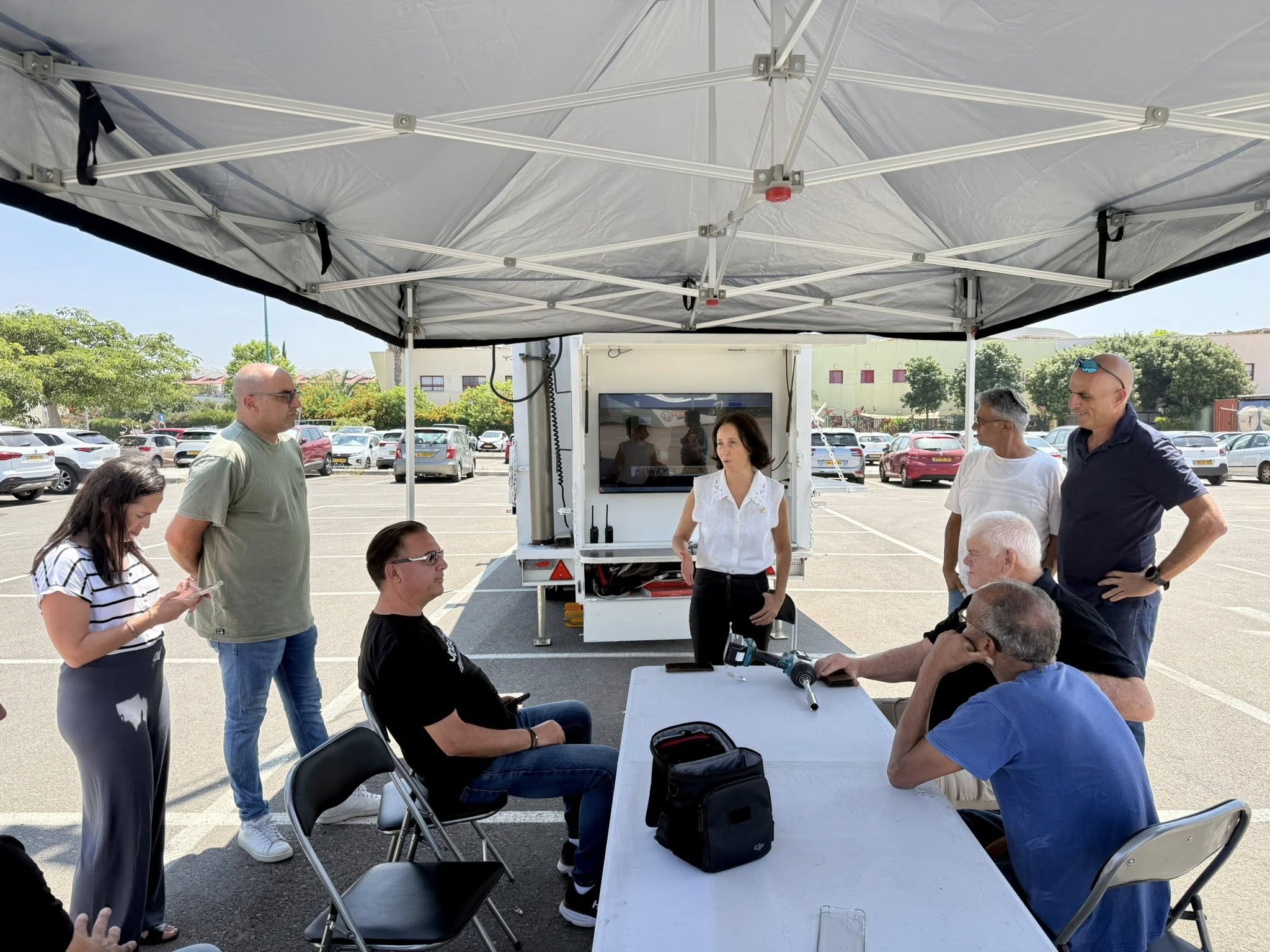 תמונות מהקפצת תרגול לתרחיש של נפילת טיל ביישוב